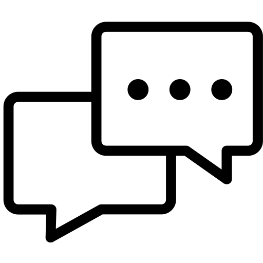 Speech bubble icon representing clear communication at Import Authority